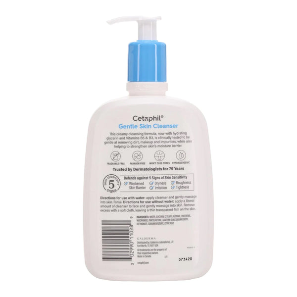 Cetaphil Gentle Skin Cleanser, Dry to Normal, Sensitive Skin - 591ml