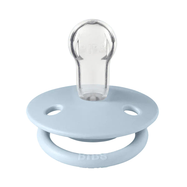Bibs De Lux Pacifiers 2 Pack - Iron/Baby Blue