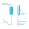 Frida Baby Detangling Hairbrush for Thick or Curly Hair, Wide Tooth Comb & Bristle Combo - Teal