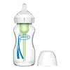 Dr.Browns Natural Flow Anti Colic Options+ Wide Neck Glass Baby Bottle - 270 ml - Dezine Kids