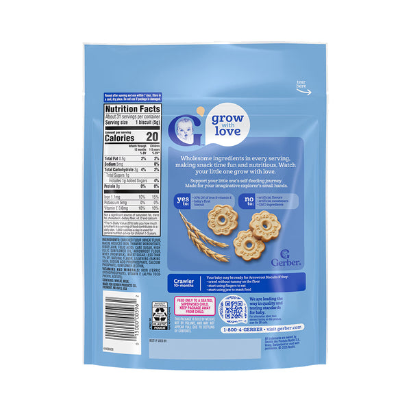 Gerber Arrowroot Cookies for Crawlers, 10+ months