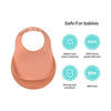 Beaba Silicone Bib - Terracotta - Dezine Kids