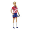 Barbie Soccer Doll, Blonde, #9 Uniform, Soccer Ball, Cleats, Socks