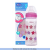 Chicco Well Being 2M+ Medium Flow Baby Bottle 250ml - Pink
