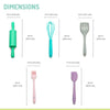 Melii 5 Piece Mini Baking Tool Set