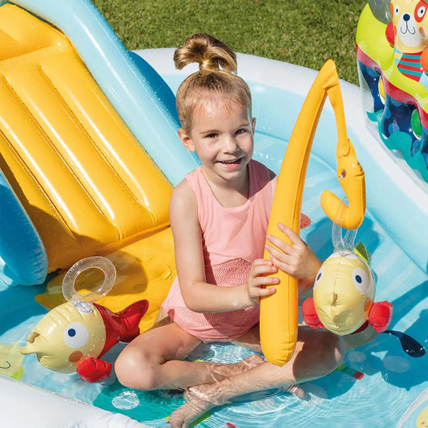 Intex Inflatable Swimming Pool Slide Bath Tub for Kids Outdoor & Indoor Activity Tub - Dezine Kids