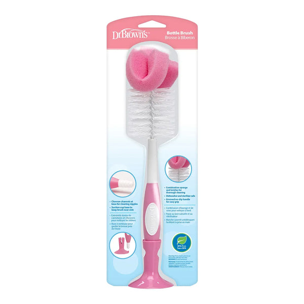 Dr.Browns Baby Bottle Brush - Pink - Dezine Kids