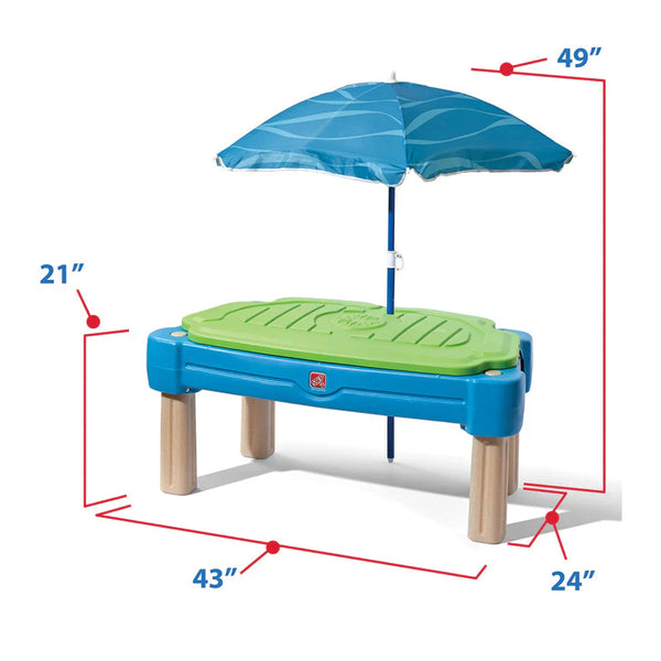 Step2 Cascading Cove Sand & Water Table with Umbrella