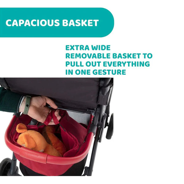 Chicco Simplicity Plus Stroller with Bumper Bar - Scarlet Red