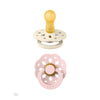 Bibs Boheme Pacifiers 2 Pack - Ivory/Blossom
