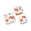 Beaba Snack Box, Easy to Open Lids, Stackable, Lightweight, Leak Resistant Snacks Containers Set of 3, (500ml, 350ml, 230ml) - Multicolor