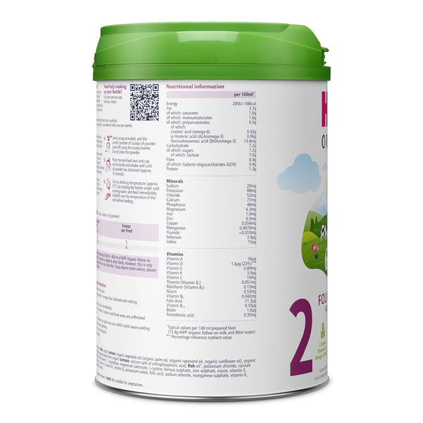 Hipp Organic 2 FollowOn Baby Formula 6-12 Months 800g