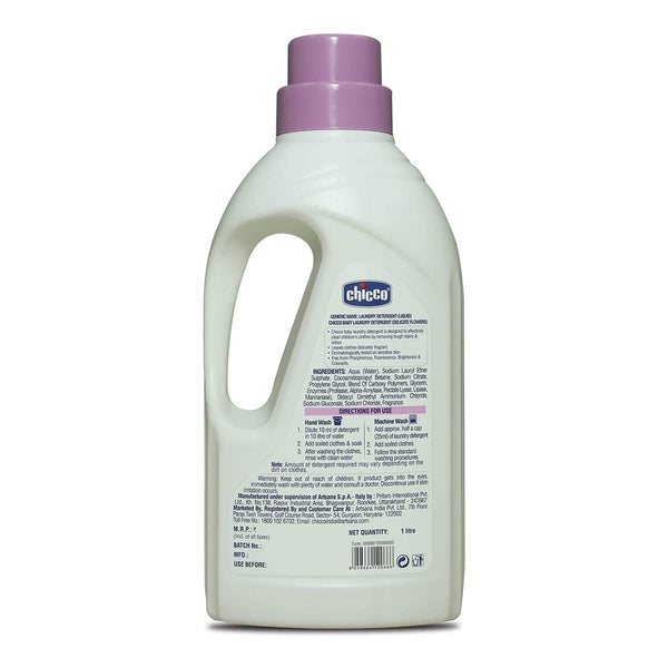Chicco Baby Laundry Detergent Delicate Flowers - 1Ltr