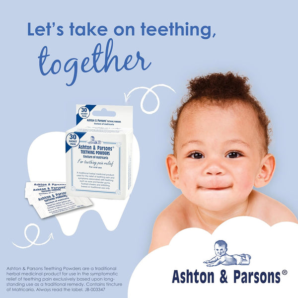 Ashton & Parsons Infants' Powders for Teething Pain Relief, 10 Sachets Pack - Dezine Kids