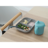 Beaba Silicone 3 Piece Learning Set, Non-Slip, Unbreakable, BPA-Free Baby Feeding - Blue