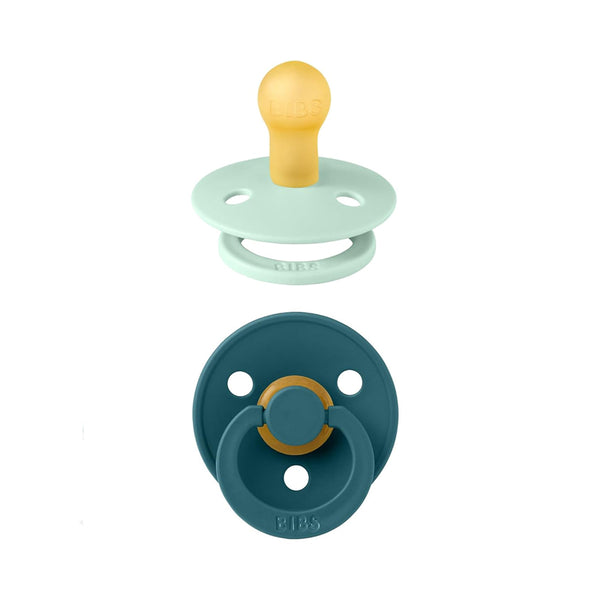 Bibs Colour Pacifiers 2 Pack - Nordic Mint/Forest Lake