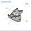 Melii 100% Food Grade Silicone Plate Suction Base With Divided Sections - Bulldog