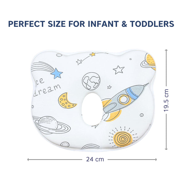 Hopop Head Shaping Memory Foam Pillow for Newborns - Dezine Kids