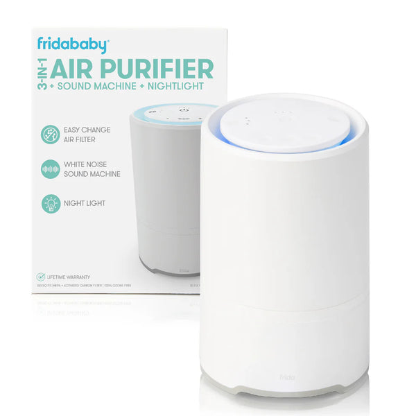 Frida Baby 3-in-1 Baby Air Purifier for Allergy Relief, Sound Machine for Sleeping + Nightlight