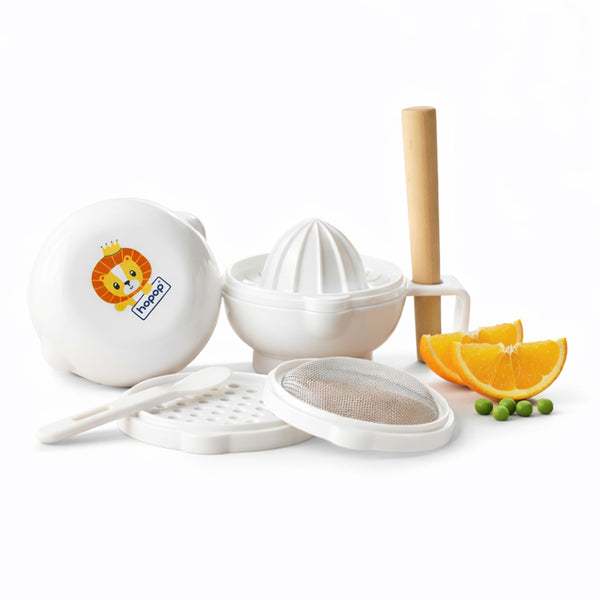 Hopop 5 in 1 Manual Baby Food Maker & Processor - Dezine Kids