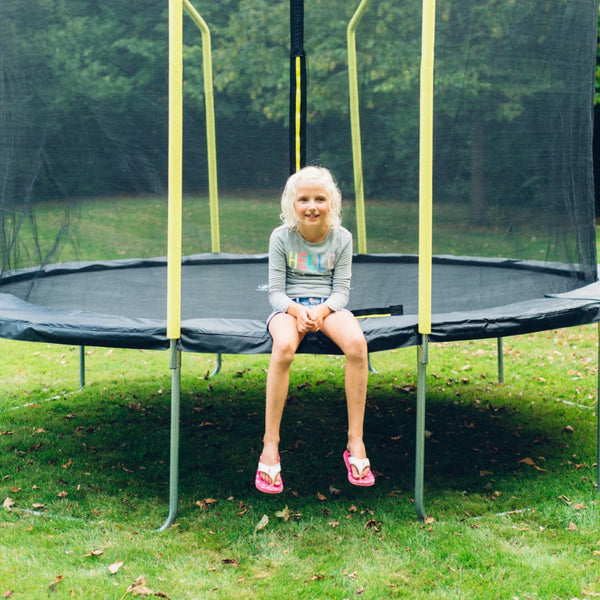 Plum 8Ft Wave Springsafe Trampoline And Enclosure