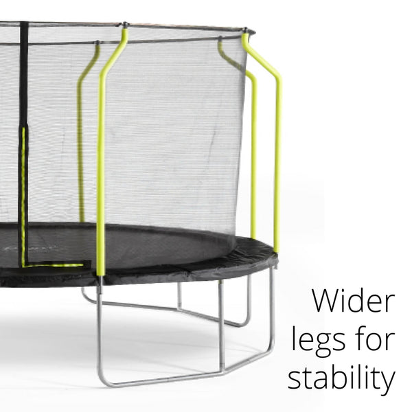 Plum 10Ft Wave Springsafe Trampoline And Enclosure
