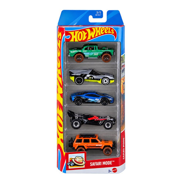 Hot Wheels Safari Mode of 5 Cars