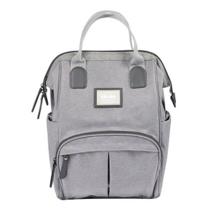 Beaba Wellington Diaper Bag, Large Capacity Baby Bag with Changing Mat, Durable, Water Resistant - Heather Grey