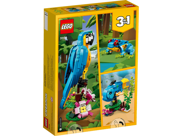Lego Creator Exotic Parrot Building Toy Set - Dezine Kids
