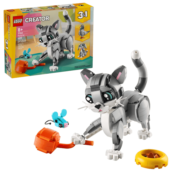 Lego Creator 3 in 1 Playful Cat Pet Toy Animal Playset - Dezine Kids