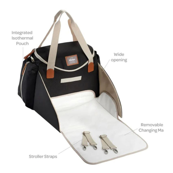 Beaba Sydney II Changing Baby Diaper Bag - Black