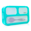 Bbluv Bento Complete Sealed Lunchbox with Spork - Aqua - Dezine Kids