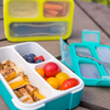 Bbluv Bento Complete Sealed Lunchbox with Spork - Aqua - Dezine Kids