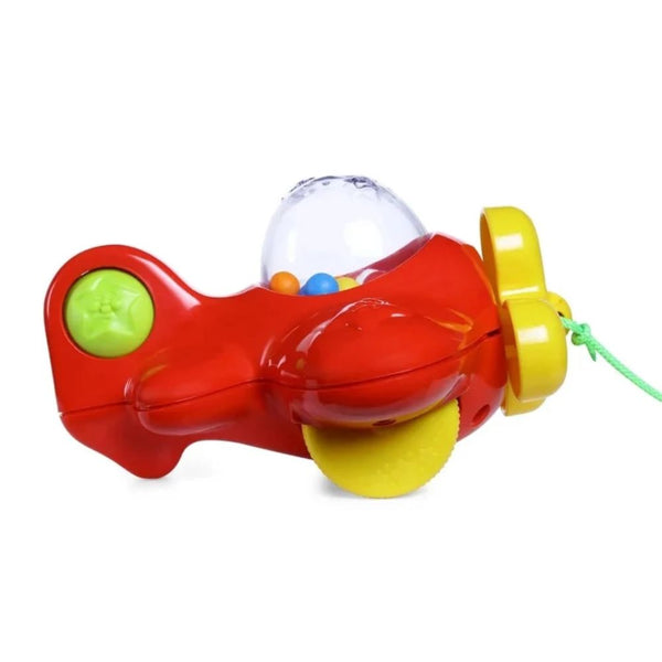 Elc Pull Along Popping Plane Multicolour - Dezine Kids