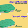 Basil 2 Compartment Stainless Steel Lunchbox with Plastic Lid - Retro Stack