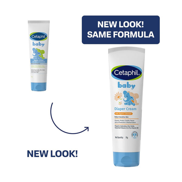 Cetaphil Baby Diaper Rash Cream with Organic Calendula - 70 g - Dezine Kids