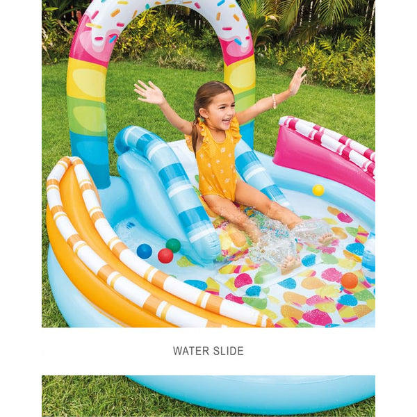 Intex Candy Fun Inflatable Play Center with Slide - Dezine Kids
