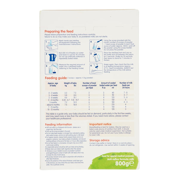Hipp Anti Reflux Milk Combiotic From Birth - 800g