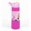 Kicups Grip Flow Stainless Steel Insulated Straw Bottle with Slider Lid 550ml- Whimsical Wonderland