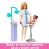 Barbie Careers Blonde Hair Dentist Doll and Playset with Accessories Medical Doctor Set for Kids