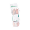 Beaba 1st Stage Silicone Spoon with Ultra Soft Tip, Gum Friendly, Ergonomic Handles, Set of 2 - Cotton Candy/Marshmallow