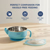 Hopop Baby Stainless Steel Bowl with Lid & Suction Base - Dezine Kids