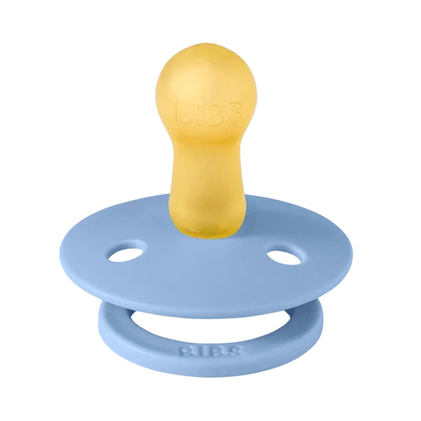 Bibs Colour Pacifiers 2 Pack - Sky Blue/Steel Blue
