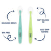 Hopop Soft Tip Silicone Feeding Spoons for Babies – 2 Pack - Dezine Kids