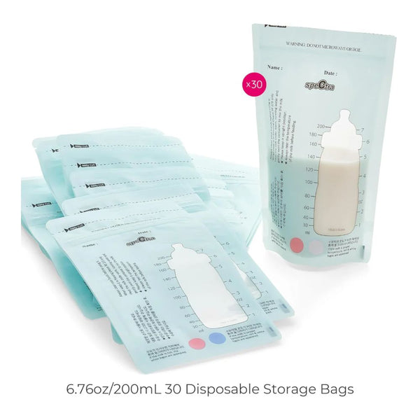 Disposable Breast Milk Storage Bags, 200 ml - 30 pcs - dezinekids.com