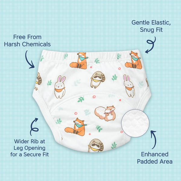 Hopop Padded Potty Training Underwear Pants for Babies & Toddlers - Assorted - Dezine Kids