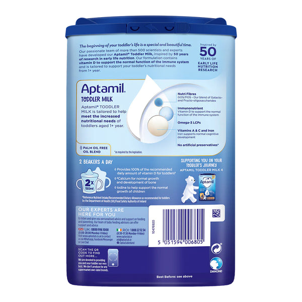 Aptamil Toddler Milk Formula Stage 3, 1-2 Years 800g - Dezine Kids