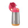 B.Box Insulated Drink Bottle Sipper 350 ml - Strawberry Shake Pink Orange