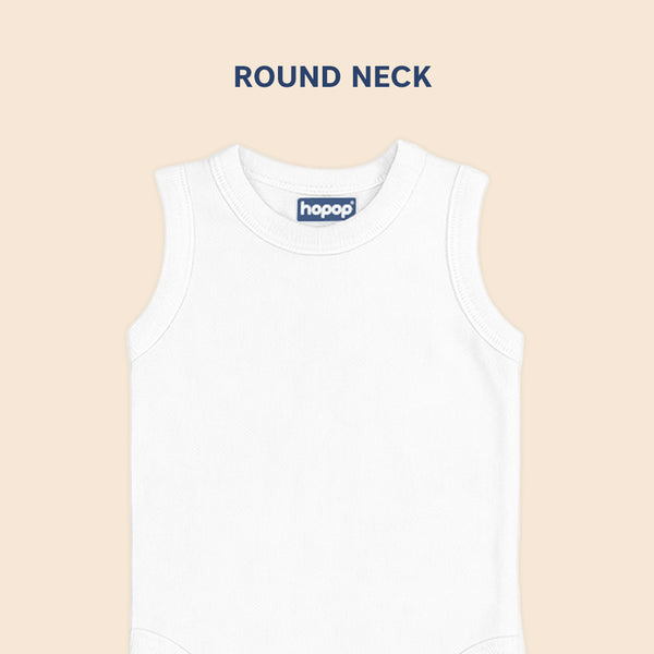 Hopop Baby Cotton Round Neck Sleeveless Romper Pack of 1