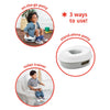 Skip Hop Potty Training Go Time 3 in 1 Potty - White & Grey